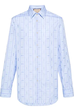 Gucci Horsebit-detail cotton shirt