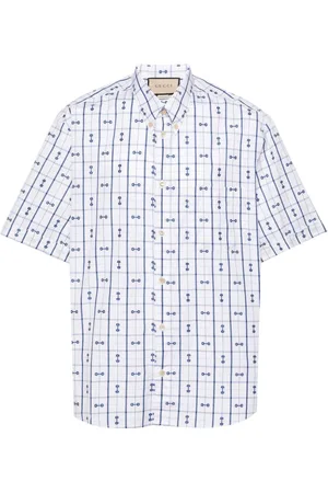 Gucci Horsebit-print cotton shirt
