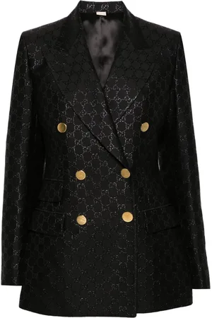 Gucci GG-lamé double-breasted blazer