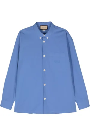 Gucci Logo-embroidery cotton shirt