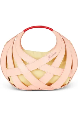 Balmain Basketweave leather tote bag