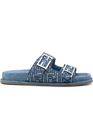 Fendi Feel denim sandals