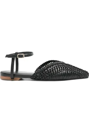 Patrizia Pepe Interwoven leather ballerina shoes