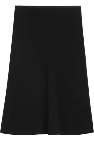 Ami Crepe midi skirt