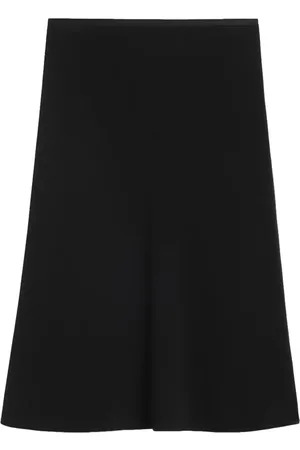 Ami Crepe midi skirt
