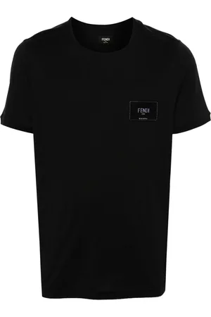 Fendi Logo-appliqué cotton T-shirt