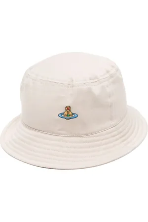 HUGO - Cotton-twill camping hat with logo and fringing