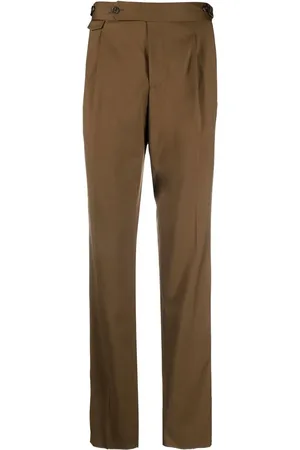 LARDINI Pleated wool trousers