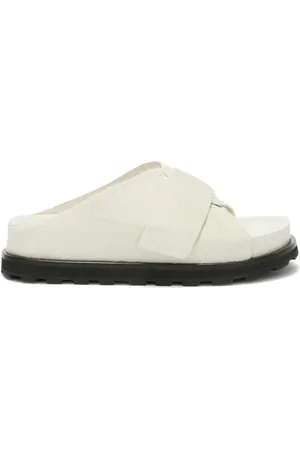 Jil Sander Platform shearling slides