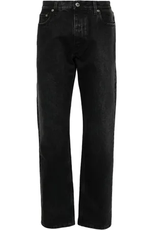 OFF-WHITE Tapered-leg faded-effect jeans