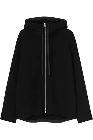 Jil Sander Zip-up cashmere hooded jacket