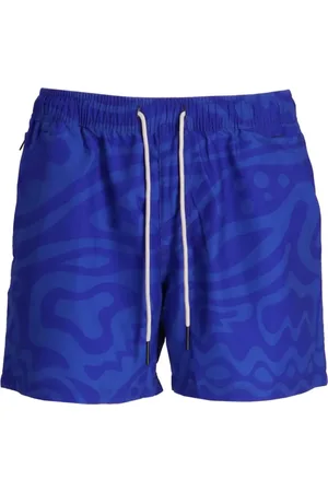 Oas Abstract-print swim shorts