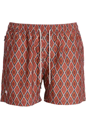 Oas Geometric-print swim shorts