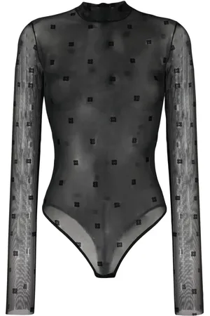 Givenchy Logo-print mesh bodysuit