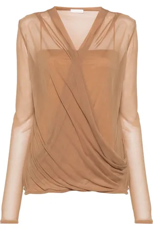 Givenchy Semi-sheer draped blouse