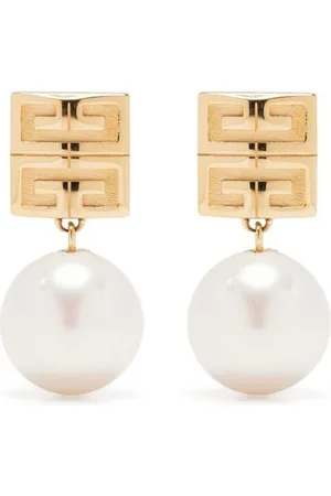 Givenchy Jaune Dore 4G pearl-drop earrings