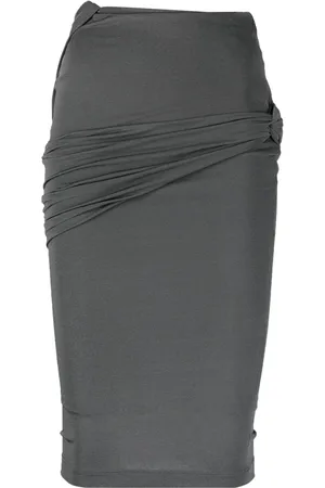 Givenchy Gathered-detail fitted skirt