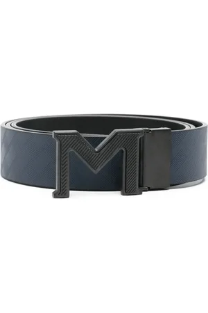 Montblanc Logo-buckle leather belt