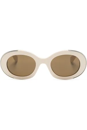 Alexander McQueen Oval-frame sunglasses