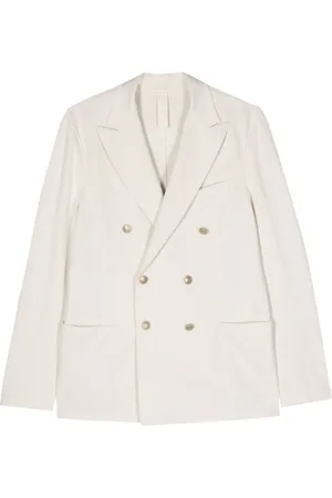 ELEVENTY Piqué double-breasted blazer