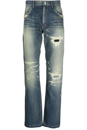 Givenchy Distressed straight-leg jeans