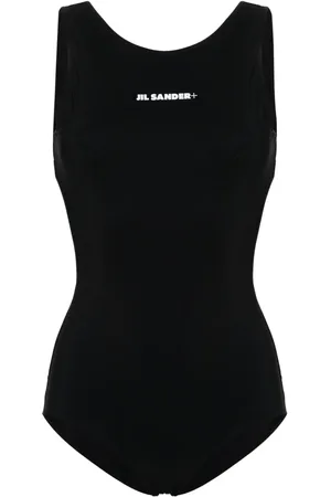 Jil Sander + logo-print swimsuit