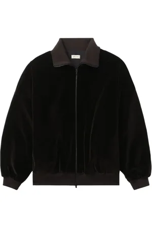 FEAR OF GOD Logo-appliqué velvet jacket