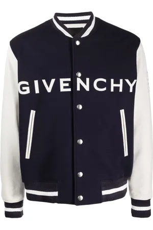 Givenchy Logo-embroidered button-up varsity jacket