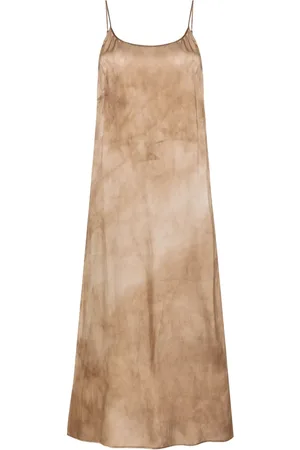UMA WANG Abstract-print midi dress