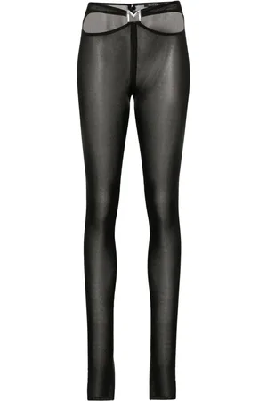 MUGLER M-plaque cut-out leggings