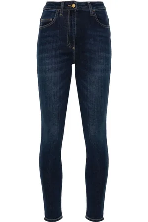 Elisabetta Franchi Logo-plaque skinny jeans