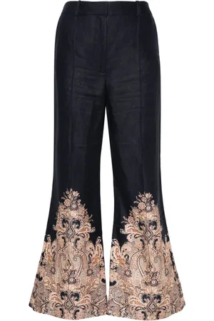 ZIMMERMANN Natura high-waist flared trousers