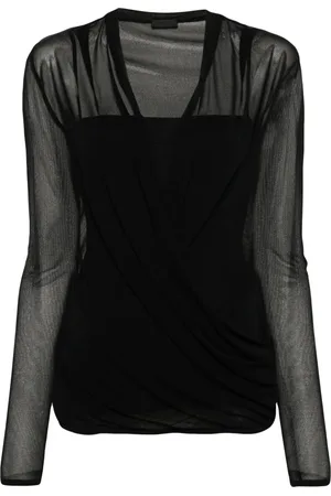 Givenchy Mesh wrap blouse