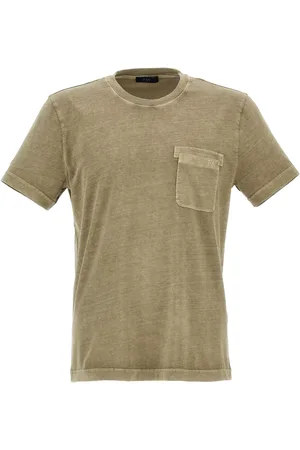 FAY Logo-embroidered cotton T-shirt