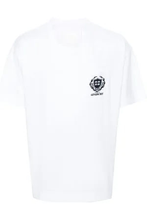 Givenchy Logo-embroidered cotton T-shirt