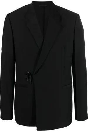Givenchy Logo-buckle notched-lapels blazer