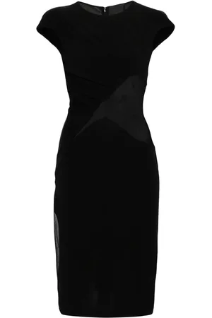 Givenchy Panelled crepe midi dress