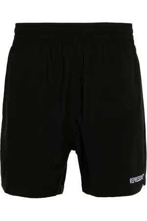 Represent Embroidered-logo track shorts