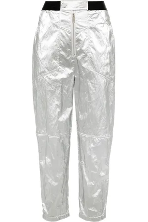 Elisabetta Franchi Metallic tapered trousers