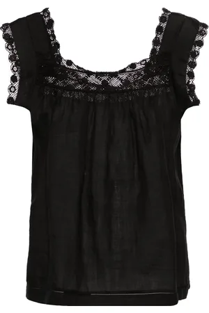 Doen Aphra crochet-trim blouse
