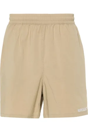 Represent Logo-embroidered bermuda shorts