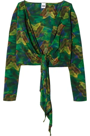 RE/DONE X Pamela Anderson wrapped cropped top