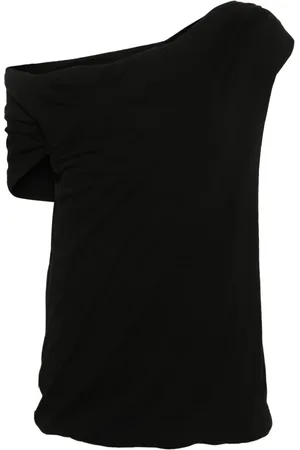 Msgm Draped-detail cotton top