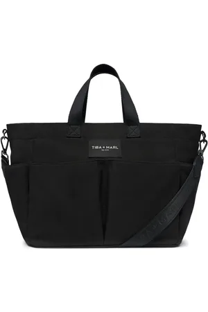 TIBA + MARL Logo-patch canvas tote bag