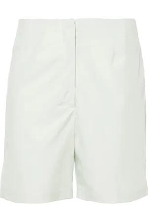 Loulou de Saison Dart-detail cotton shorts