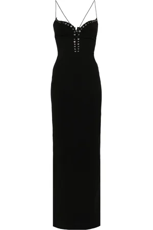 Ludovic De Saint Sernin Cleavage crepe maxi dress