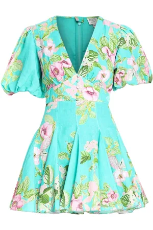 HEMANT AND NANDITA Azra floral-print minidress