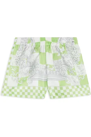 VERSACE Medusa Contrasto silk shorts