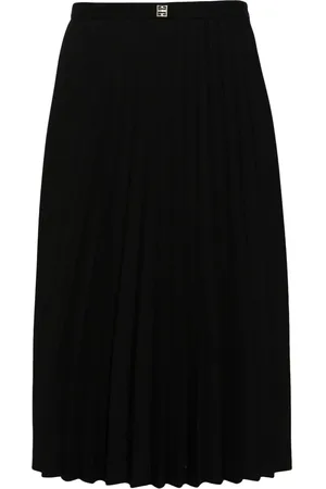 Givenchy 4G-plaque pleated midi skirt