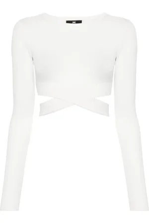 Elisabetta Franchi Cut-out cropped sweater